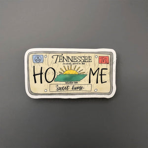 Tennessee License Plate Sticker - Sticker